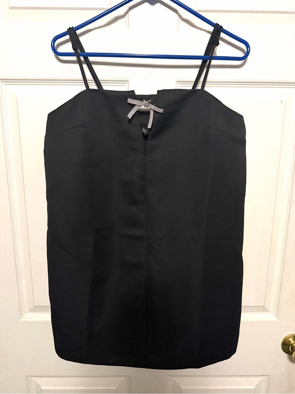 Black Spaghetti Strap Shift Dress